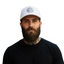THIGHBRUSH® BEARD RIDING COMPANY - Trucker Snapback Hat - White with Silver