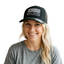 THIGHBRUSH® - BECAUSE I'M A GIVER - Trucker Snapback Hat  - Black and White