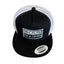 THIGHBRUSH® - BECAUSE I'M A GIVER - Trucker Snapback Hat - Black and White - Flat Bill
