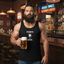 THIGHBRUSH® BREWING - SLITZ MALT LICK-HER - Men's Tank Top - Black