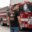 THIGHBRUSH® FIRE DEPT - THE HOTTER YOU ARE THE FASTER WE COME - Men's T-Shirt - Black