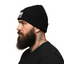 THIGHBRUSH® - HEAD LICKER IN CHARGE - Cuffed Beanies - Black