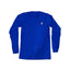 THIGHBRUSH® - Embroidered Face Logo - Unisex Long Sleeve T-Shirt - Blue