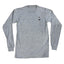 THIGHBRUSH® - Embroidered Face Logo - Unisex Long Sleeve T-Shirt - Heather Grey