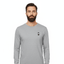THIGHBRUSH® - Embroidered Face Logo - Unisex Long Sleeve T-Shirt - Heather Grey