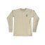 THIGHBRUSH® - Embroidered Face Logo - Unisex Long Sleeve T-Shirt - Khaki