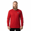 THIGHBRUSH® - Embroidered Face Logo - Unisex Long Sleeve T-Shirt - Red