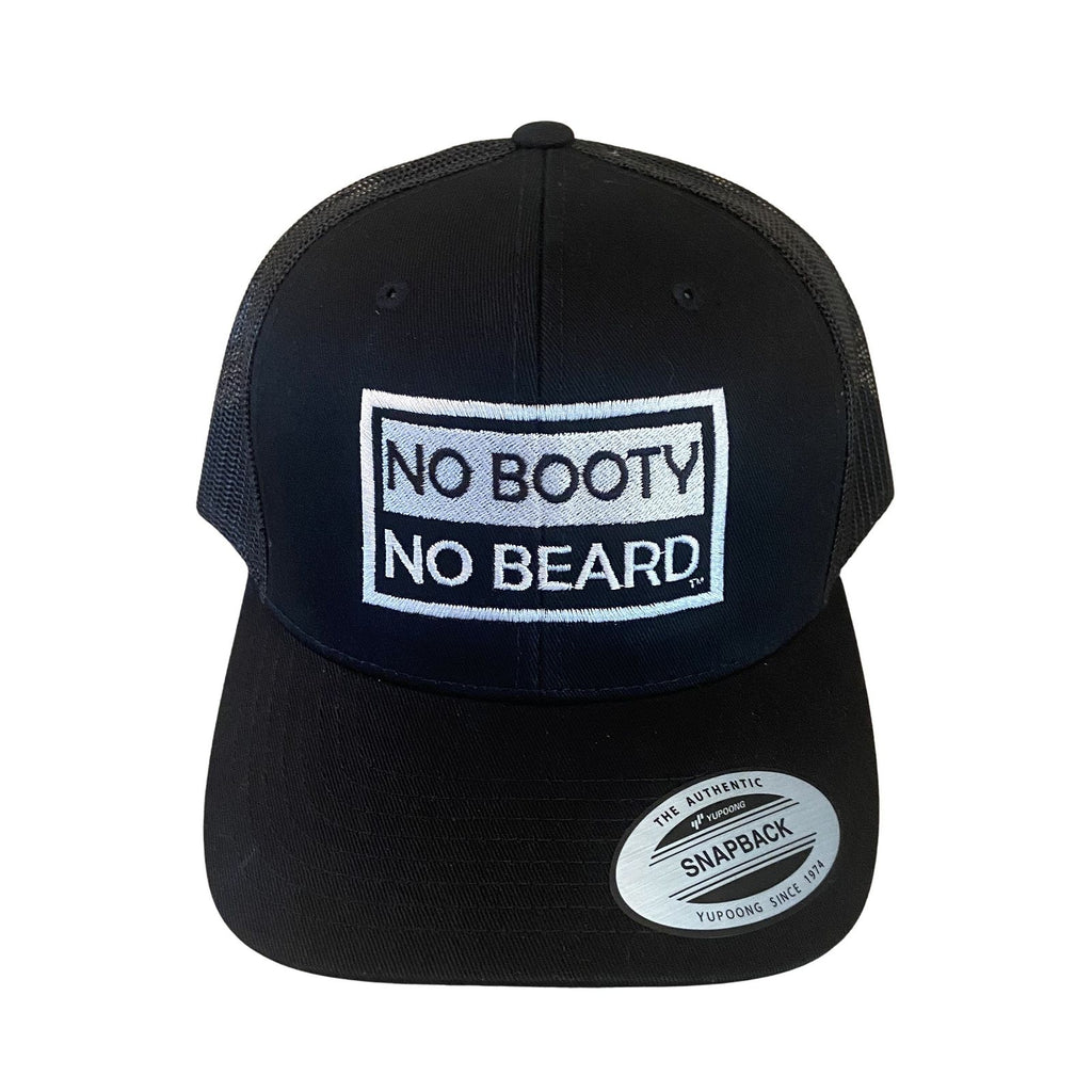 THIGHBRUSH® "NO BOOTY NO BEARD" - Trucker Snapback Hat  - Black - THIGHBRUSH® - THIGHBRUSH® 
