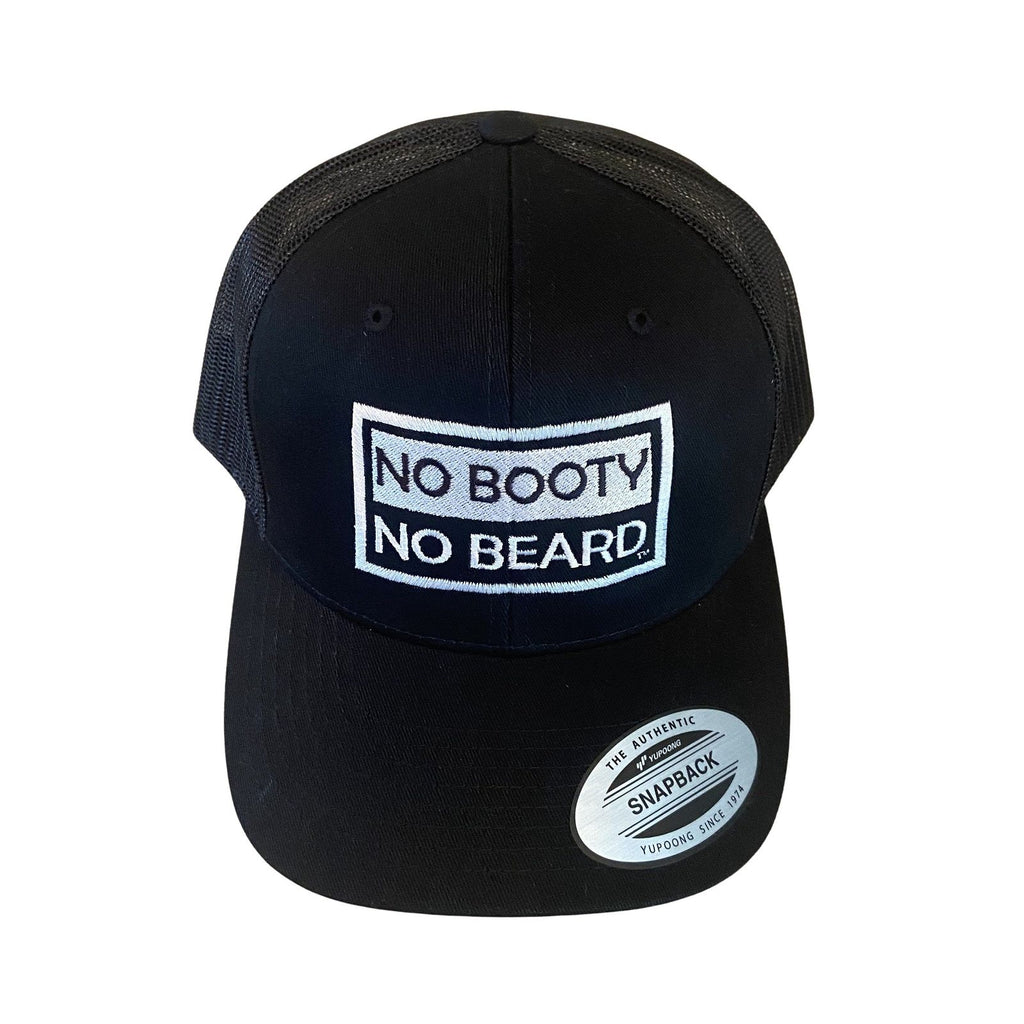 THIGHBRUSH® "NO BOOTY NO BEARD" - Trucker Snapback Hat  - Black - THIGHBRUSH® - THIGHBRUSH® 