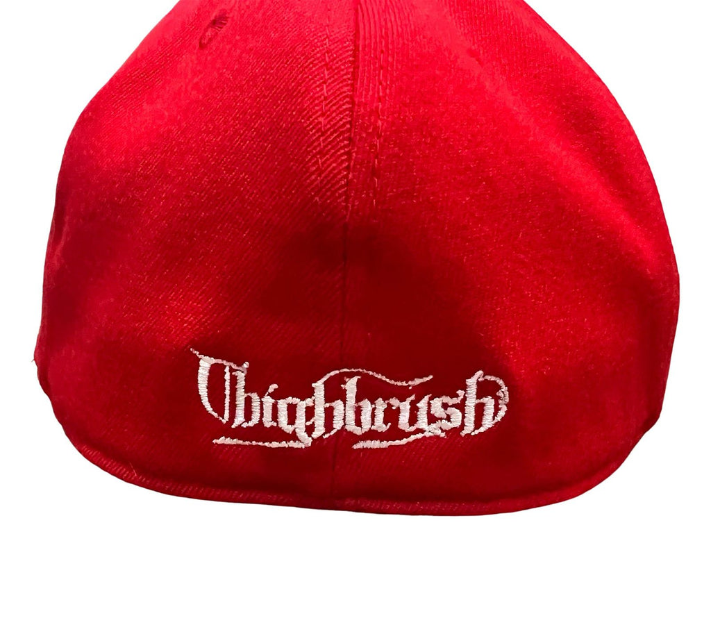 THIGHBRUSH® "OUTLAW" - Flat Bill FlexFit Hat - Red - THIGHBRUSH® - THIGHBRUSH® 