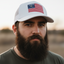 THIGHBRUSH® Patriotic Trucker Snapback Hat - White