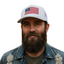 THIGHBRUSH® Patriotic Trucker Snapback Hat - White