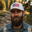 THIGHBRUSH® Patriotic Trucker Snapback Hat - White