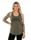 THIGHBRUSH® - SUNDAY TONGUE-DAY - Women's Tank Top - Military Green