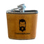THIGHBRUSH® Stainless Steel Leather Wrapped Flask