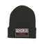 THIGHBRUSH® "Tickled Pink" - Cuffed Beanies - Black with Patch