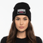 THIGHBRUSH® - TICKLED PINK - Cuffed Beanies - Black