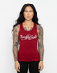 THIGHBRUSH® “OUTLAW" - Women's Tank Top - Red
