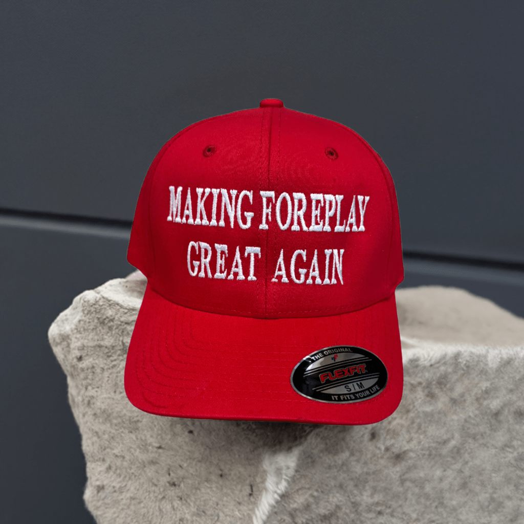 THIGHBRUSH® - MAKING FOREPLAY GREAT AGAIN - FlexFit Hat - Red 2.0