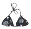 THIGHBRUSH® SWIM - LOGO BLAST - Women's Bikini Separates - Black