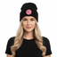 THIGHBRUSH® BEARD RIDING COMPANY - Cuffed Beanies - Black with Pink