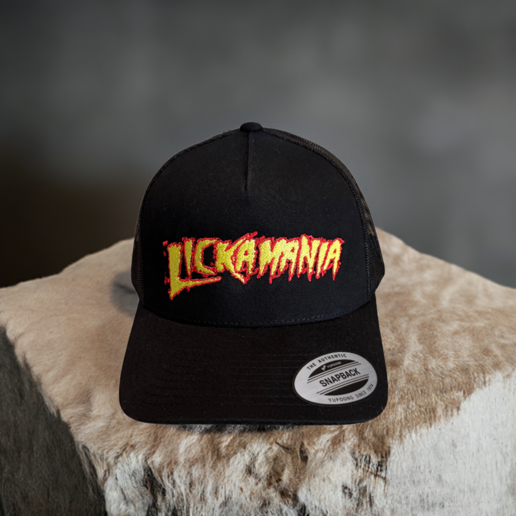 THIGHBRUSH® - LICKAMANIA - Trucker Snapback Hat - Black