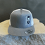 THIGHBRUSH® - Flat Bill Trucker Snapback Hat - Heather Grey and White
