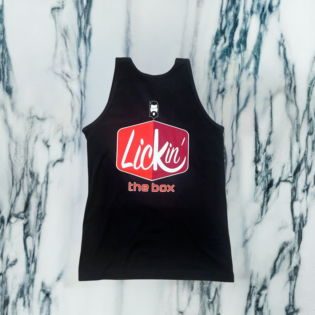 THIGHBRUSH® - LICKIN' THE BOX - Men's Tank Top - Black