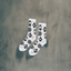 THIGHBRUSH® - LOGO BLAST - Men's Socks - White