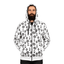 THIGHBRUSH® - LOGO BLAST - UNISEX ZIPPER HOODIE - White