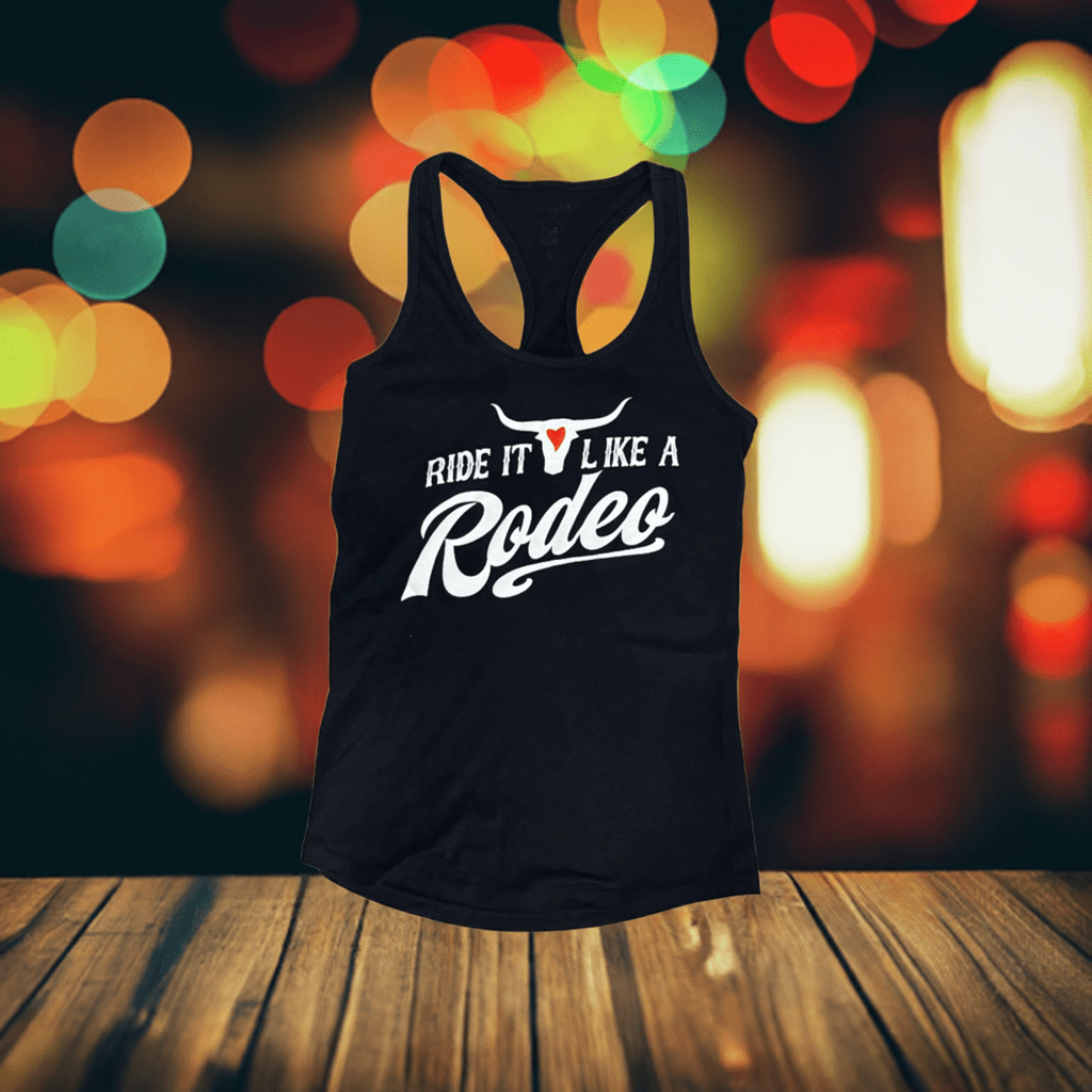 THIGHBRUSH® - RIDE IT LIKE A RODEO - Women's Tank Top - Black