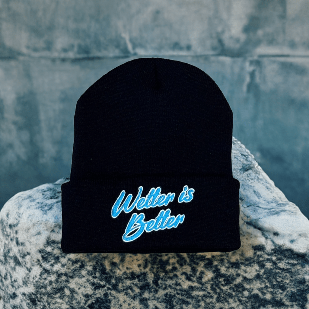 THIGHBRUSH® - WETTER IS BETTER - Cuffed Beanies - Black