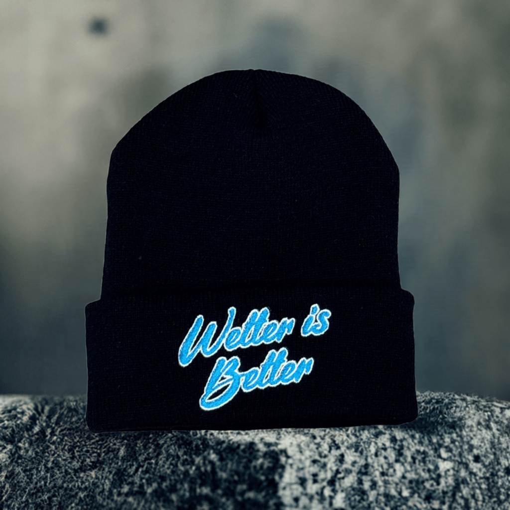 THIGHBRUSH® - WETTER IS BETTER - Cuffed Beanies - Black