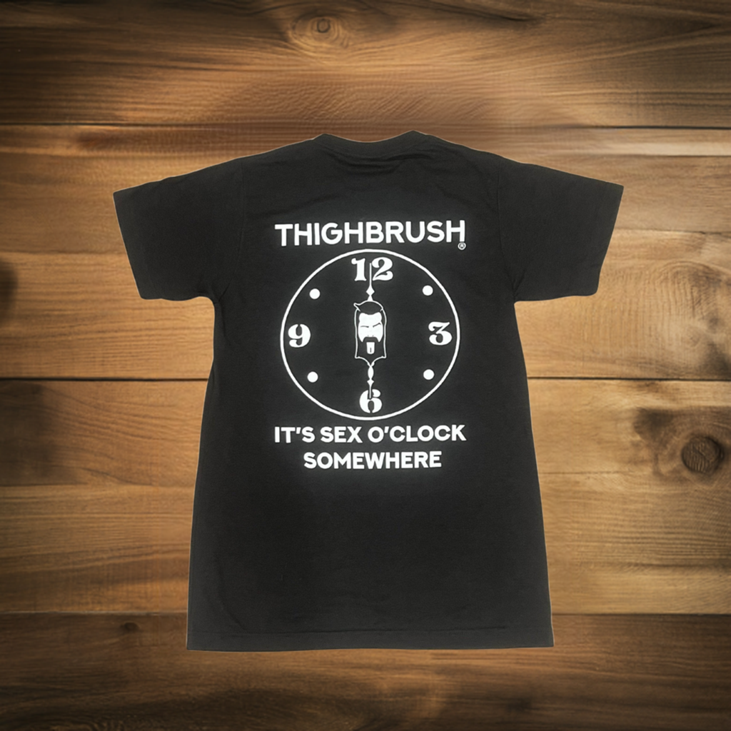 THIGHBRUSH® - IT'S SEX O'CLOCK SOMEWHERE - Men's T-Shirt - Heather Graphite