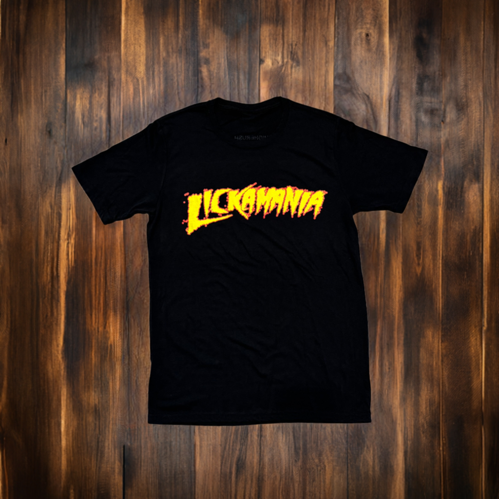 THIGHBRUSH® - LICKAMANIA - Men's T-Shirt - Black