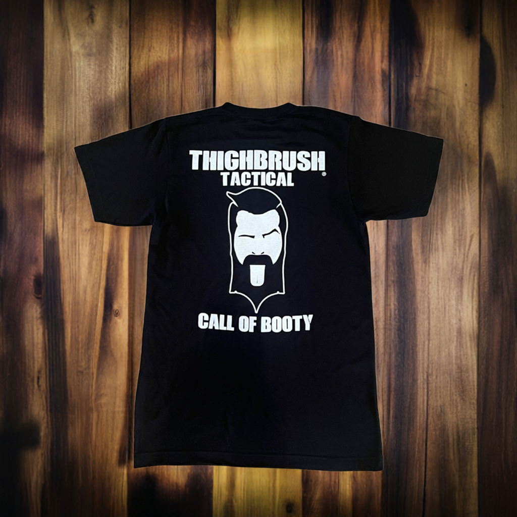 THIGHBRUSH® TACTICAL - CALL OF BOOTY - Men's T-Shirt -  Black