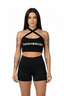 THIGHBRUSH® - Women's Criss-Cross Front Top - Black
