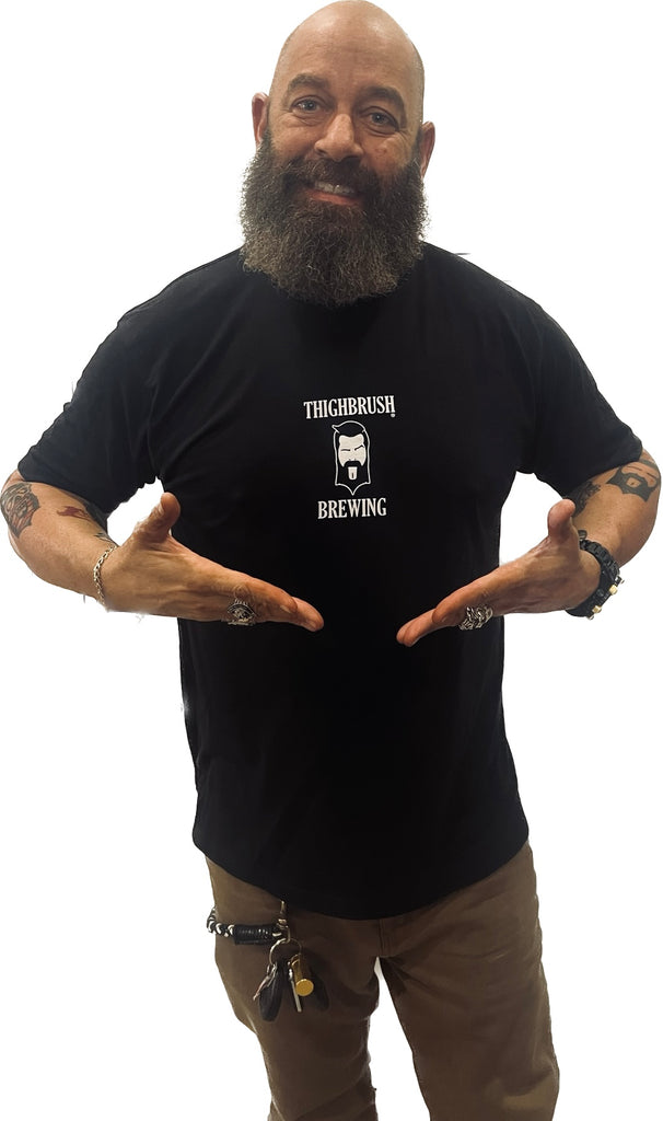THIGHBRUSH® BREWING - SLITZ MALT LICK-HER - Men's T-Shirt - Black - 