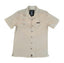 THIGHBRUSH® LOUNGE "Happy Hour 6-9 Daily" Men's Resort Shirt - Khaki