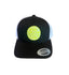 THIGHBRUSH® BEARD RIDING COMPANY - Trucker Snapback Hat - Black and White - Neon Yellow