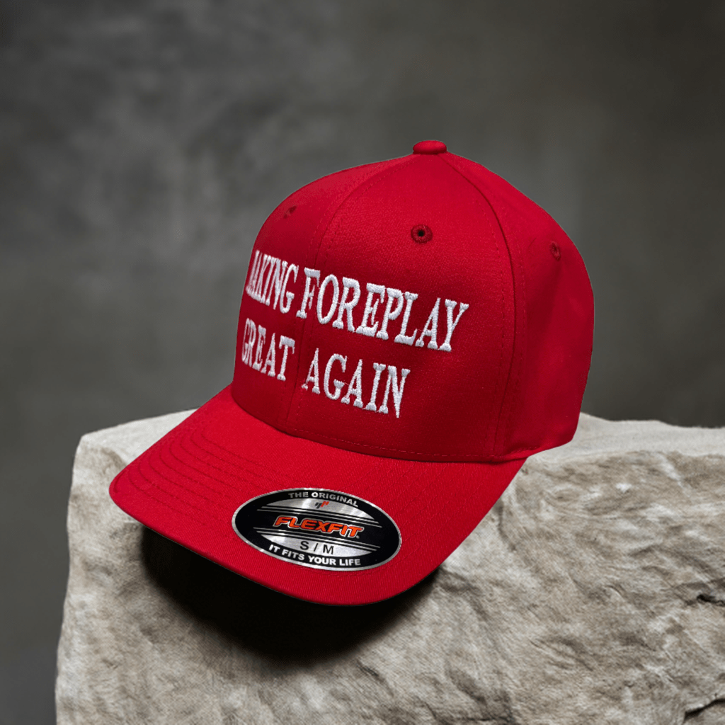 THIGHBRUSH® - MAKING FOREPLAY GREAT AGAIN - FlexFit Hat - Red 2.0