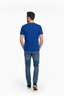 THIGHBRUSH® - Men's Basic V-Neck T-Shirt - Face Logo - Blue