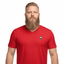 THIGHBRUSH® - Men's Basic V-Neck T-Shirt - Face Logo - Red
