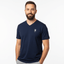 THIGHBRUSH® - Men's Basic V-Neck T-Shirt - Face Logo - Navy