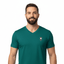 THIGHBRUSH® - Men's Basic V-Neck T-Shirt - Face Logo - Green