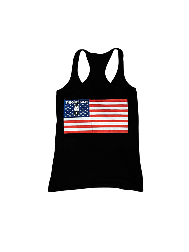 THIGHBRUSH® - STARS AND STRIPES - Women's Tank Top - Black