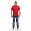 THIGHBRUSH® - Men's Basic V-Neck T-Shirt - Face Logo - Red