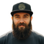 THIGHBRUSH® BEARD RIDING COMPANY - Flat Bill Trucker Snapback Hat - Black with Gold