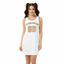 THIGHBRUSH® ATHLETICS - THIGHBRUSH 69 - WOMEN'S BASKETBALL JERSEY DRESS - WHITE
