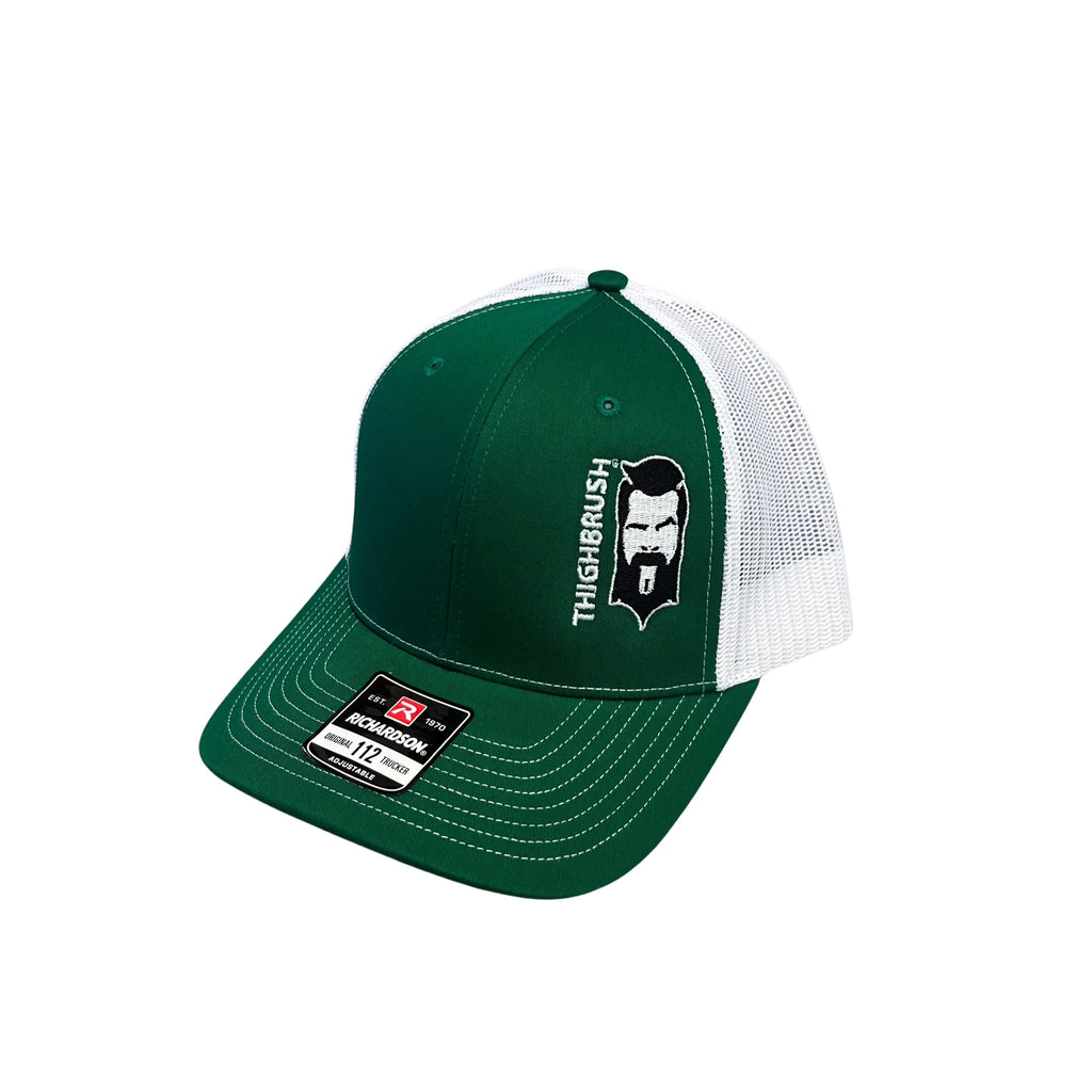 THIGHBRUSH® - Trucker Snapback Hat - Green and White